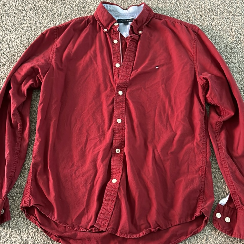 Men’s Tommy Hilfiger Red dress shirt